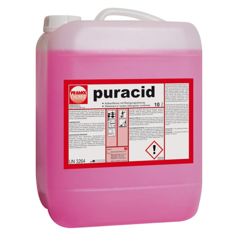 Puracid 10l - Silnie działający preparat odkamieniający i czyszczący o odczynie kwaśnym-5110