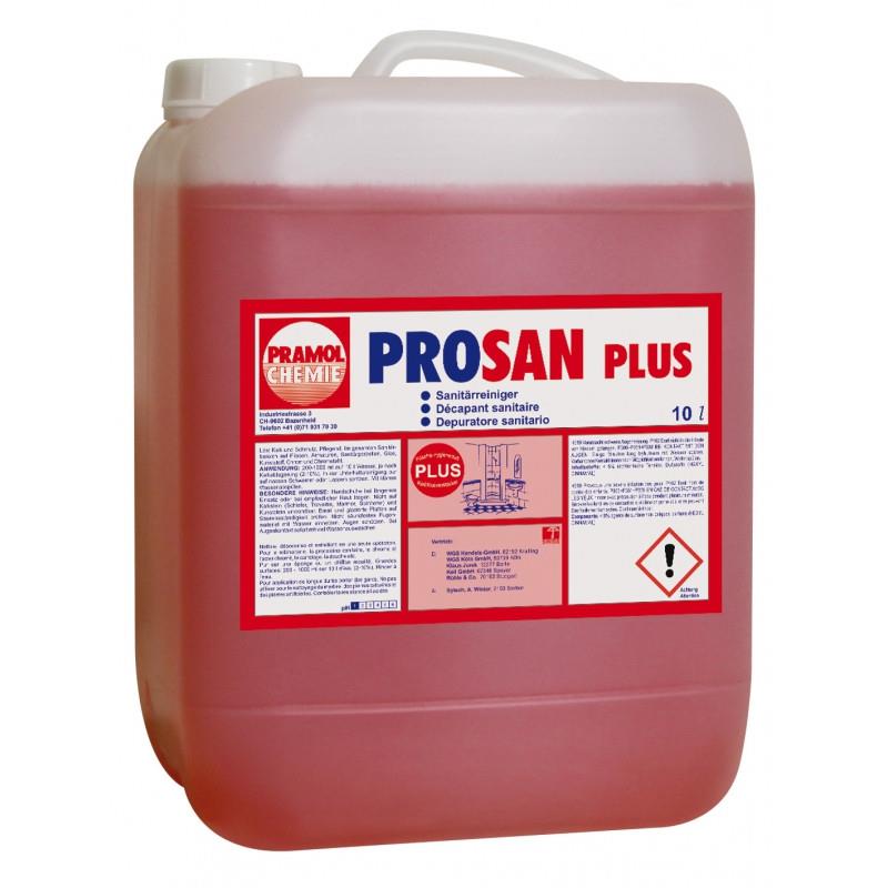 Prosan plus 10l - preparat kwasowy o przyjemnym zapachu do mycia kabin i sanitariatów -5111